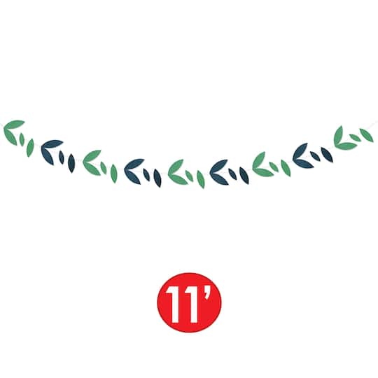 Beistle 11ft. Green Leaves Garlands, 2ct.